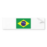 Brazil Flag Design Bumper Stickers