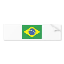 Brazil Flag Design Bumper Sticker
