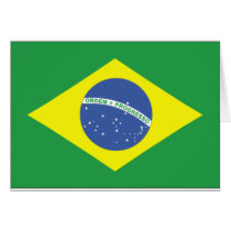 Brazil Flag Design Greeting Card