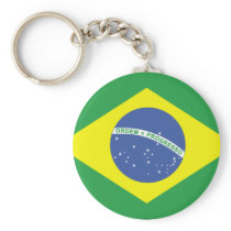 Brazil Flag Design Key Chain