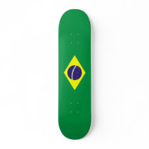 Brazil Flag Design Skate Board