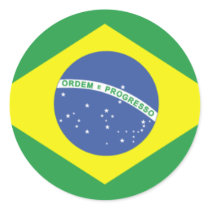 Brazil Flag Design Sticker