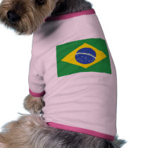 Brazil Flag Dog Shirt