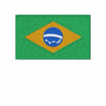 Brazil flag embroidered men's t-shirt embroidered shirts