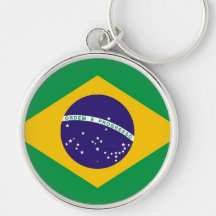 Brazil flag for Brazillian fashion Keychains