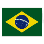Brazil flag greeting cards
