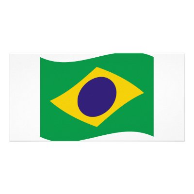 brazil flag icon customized photo card by TomaniacLines
