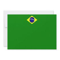 Brazil Flag Landscape Invitation