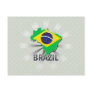 Brazil Flag Map 2.0 Postcard