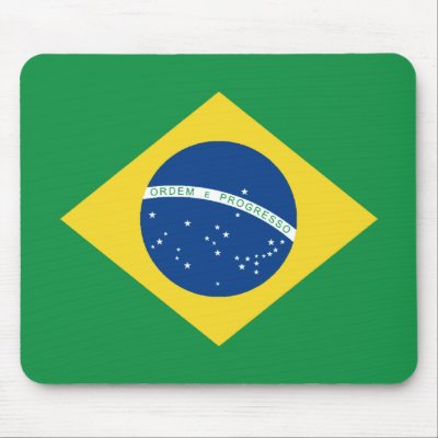 Brazil Flag Mousepad by FlagAndMap