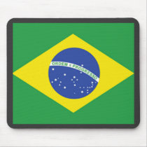 Brazil Flag Mousepads