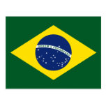 Brazil flag post card