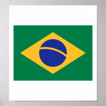Brazil flag poster