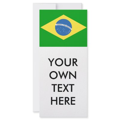 Brazil Flag Rack Cards by flagshirts