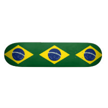 Brazil flag skate board deck