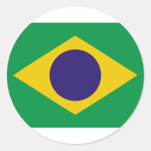 brazil flag sticker