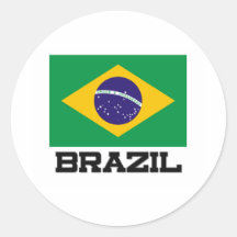 Brazil Flag Stickers