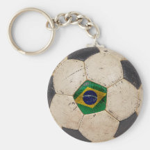 Brazil Football Keychain