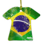 brazil graffiti christmas tree ornament