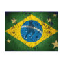 Brazil Grunge flag for Brazilians worldwide Post Cards