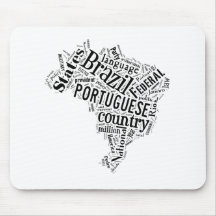 Brazil in Tagxedo Mousepad
