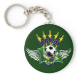 Brazil logo emblem 5 star for dark gifts keychain