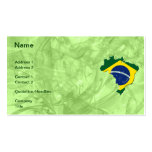 Brazil map business card templates