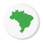Brazil Map magnets