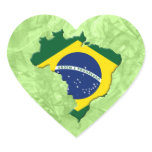 Brazil map sticker