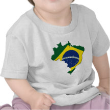 Brazil map t shirt