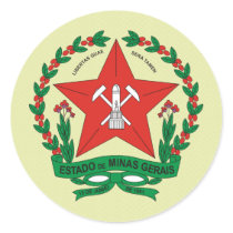 Brazil Minas Gerais Coat of Arms detail Sticker