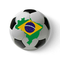 Brazil national team pinback button
