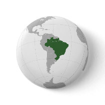 Brazil (orthographic projection) pin