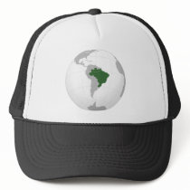 Brazil (orthographic projection) hats