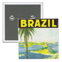 Brazil Pinback Button