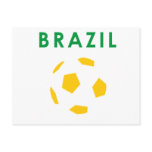 brazil retro soccer t- shirt post card