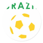 brazil retro soccer t- shirt stickers
