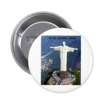 Brazil Rio De Janeiro christ (St.K.) Button