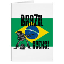 Brazil Rocks Greeting Cards