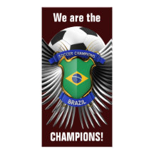 Brazil Soccer Champions Photo Greeting Card