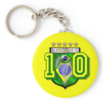 Brazil Soccer Keychain