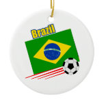 Brazil Soccer Team Christmas Tree Ornaments