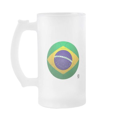 Brazil - Verde Amarela Football Coffee Mug by livethedreamdesign