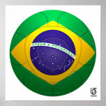 Brazil Verde Amarela Football posters
