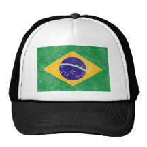 Brazil Vintage Flag Hat