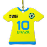 Brazil World Cup Soccer Jersey Ornament