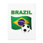 Brazil World Cup T-Shirt Flag Postcard