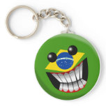 Brazilia Smiley Key Chain