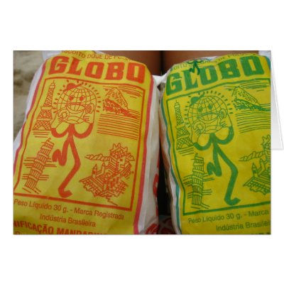 Brazilian Beach Treat- Globos Greeting Card by bluehawaii218