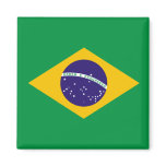 Brazilian flag fridge magnet